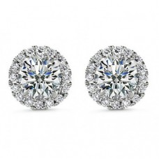 2.50 ct Round Cut Cubic Zirconia Stud Earrings in Screw Back 2.50 ct Round Cut Cubic Zirconia Stud Earrings in Screw Back